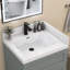 Garniture latérale de meuble-lavabo rectangulaire blanc poli l 21 po x H 4 po pour surface de meuble-lavabo, rebord de fenêtre, transition de porte