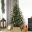 Collier d'arbre de Noël rustique, couvre-pied d'arbre en plastique