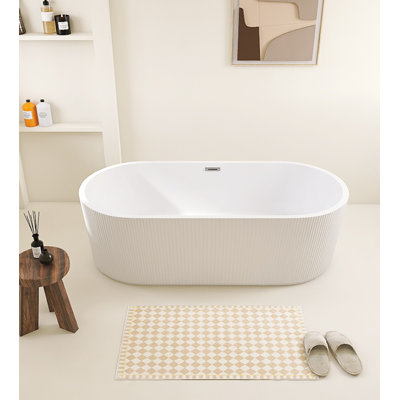 67'' x 29.51'' Soaking Acrylic Bathtub