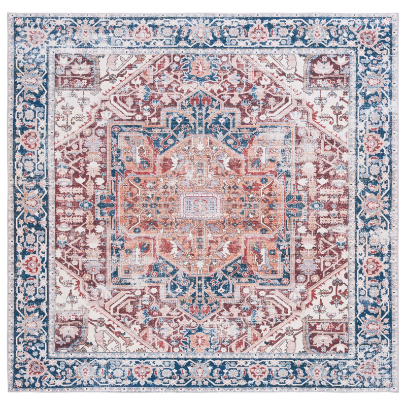 Tapis oriental lavable à la machine Arizona Performance, Carré 6 pi