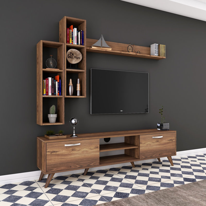 Husnu Entertainment Center for TVs up to 55", Walnut