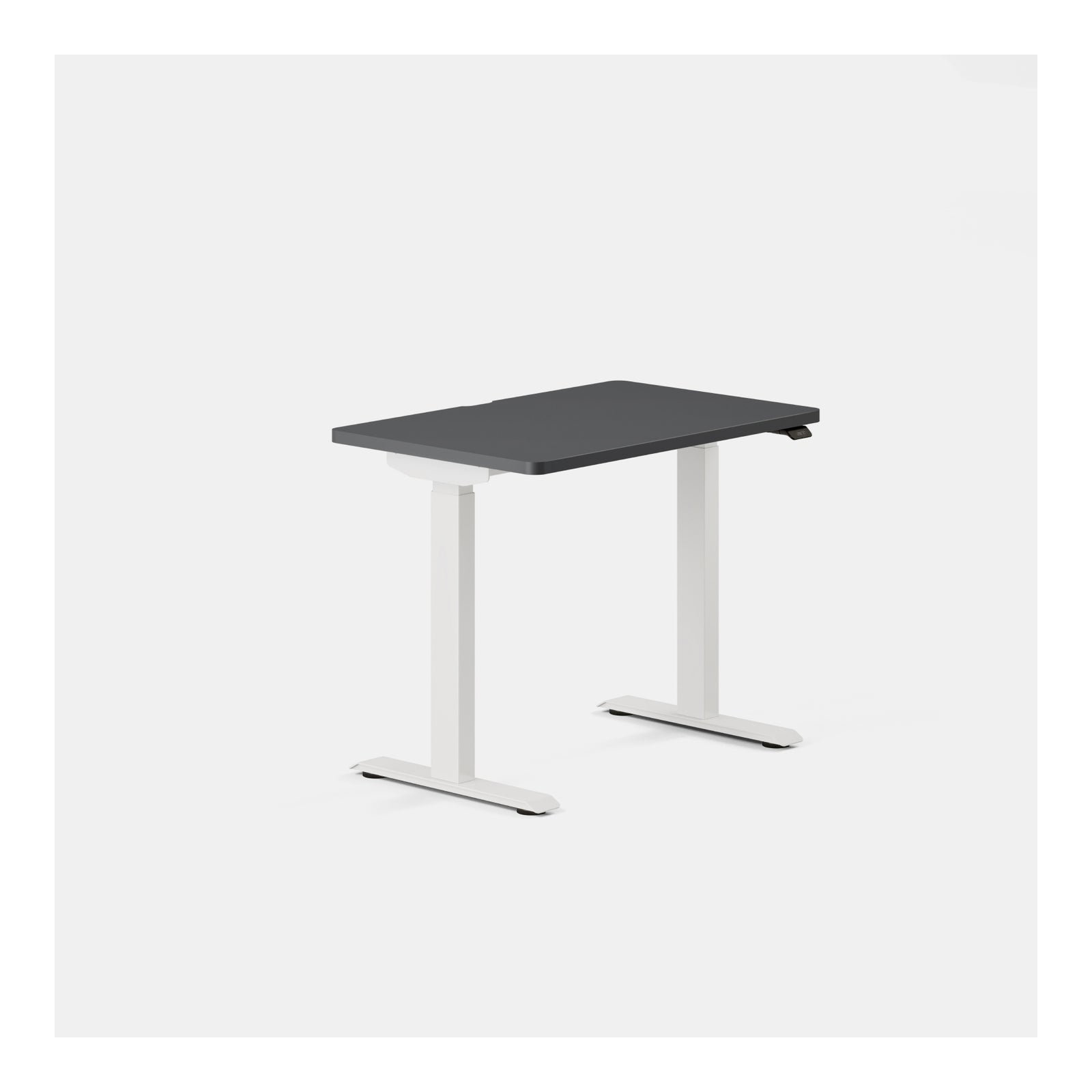 Duo Standing Desk, 47.3" H x 36" W x 24" D, Charcoal, White