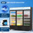 Commercial Beverage Refrigerator, 54.3 Cu.Ft. 3 Glass Door Display Refrigerator with 360° Circulation Cooling, Frost-Free, Soft LED Light, Adjustable Shelves, Merchandiser Refrigerator Cooler