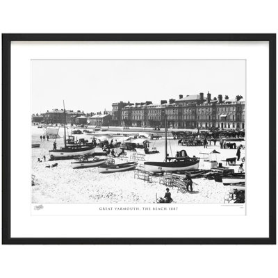 Great Yarmouth, The Beach 1887 by Francis Frith - Single Picture Frame Print
