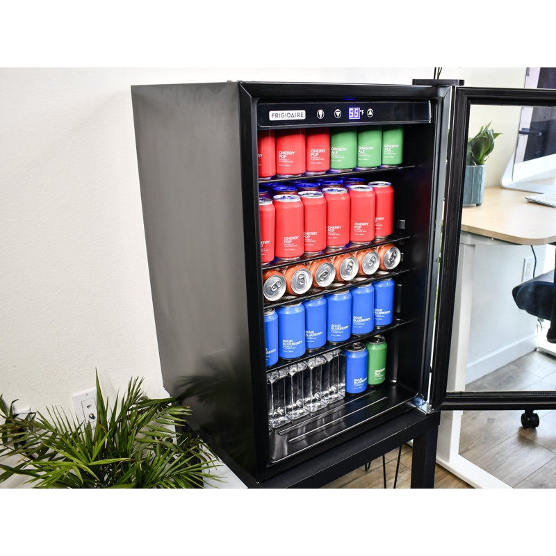 Réfrigérateur à boissons Frigidaire Mini réfrigérateur à porte vitrée avec contrôle numérique de la température