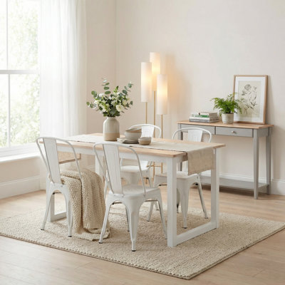 Rubberwood Solid Wood Dining Set