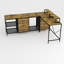 L-Shaped MDF Steel Computer Desk