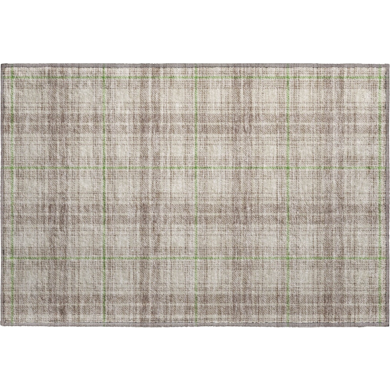 Tapis écossais Premium lavable à la machine Naglee AMF993, Rectangle 1 pi 8 po x 2 pi 6 po