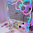 RGB Lighting Hello Kitty Mirror 2.0, App Control LED Makeup Mirror with Wall Mounting for Bedroom Decor