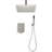 Ceiling Mounted Shower System Combo Set With Handheld And 12"Shower Head-117993028