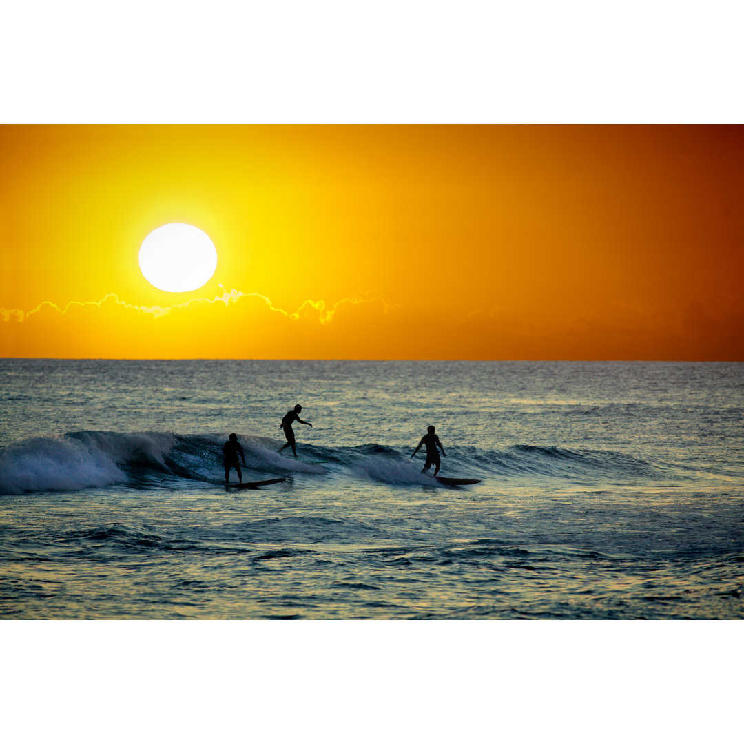 Sonnenuntergang am Strand von Poipu - Leinwandbild