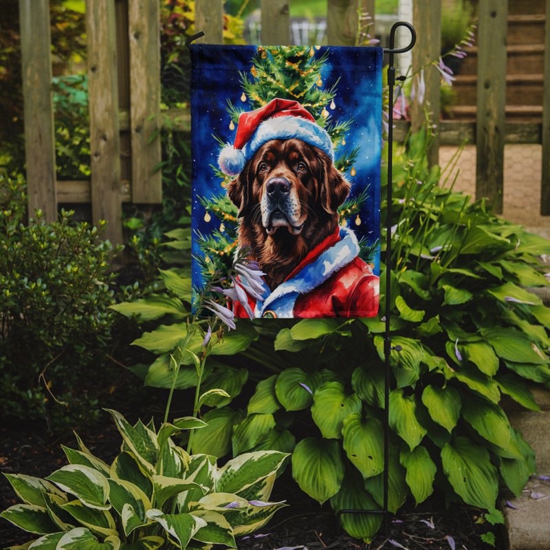 Drapeau de jardin Doberman Pinscher, Chocolat Terre-Neuve