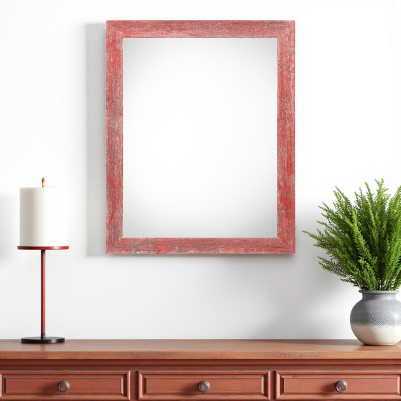 Cadre photo simple Bianca-Maria, Rouge, 24 po x 36 po