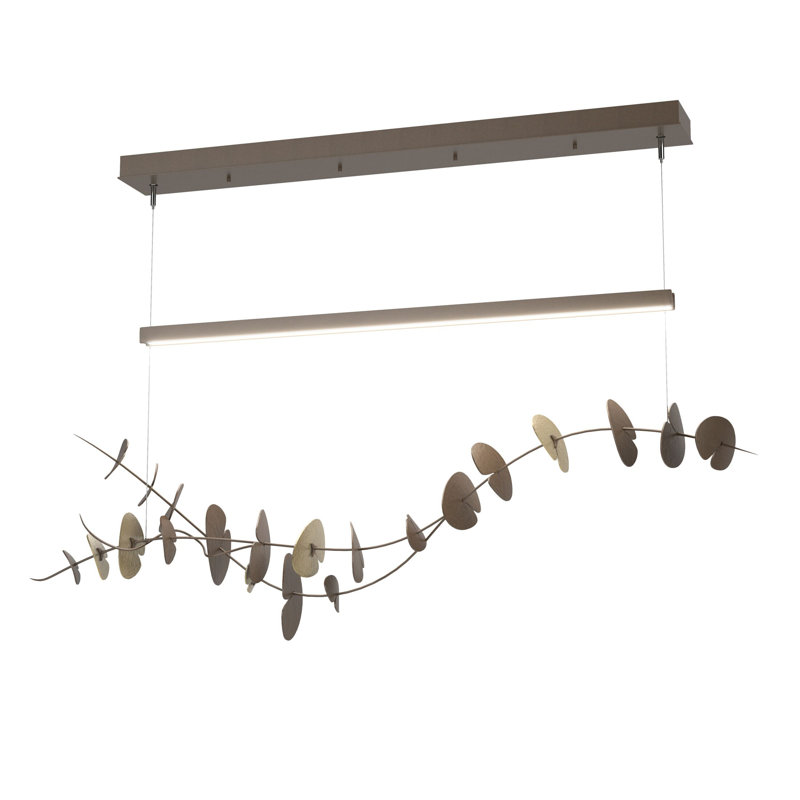 Lily 1 - Light Pendant, Bronze, Modern Brass