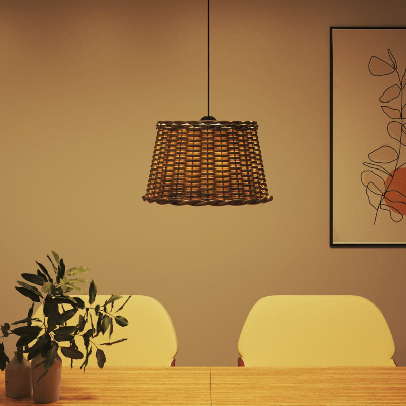 Chira Pendant Shade, 28cm H x 45cm W x 45cm D, Brown