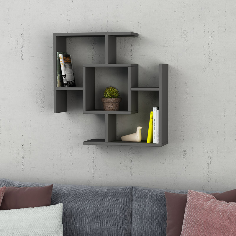 Caron Wall Shelf, Anthracite