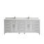 Ensemble de meuble-lavabo double 84 po Huntwood-867182806
