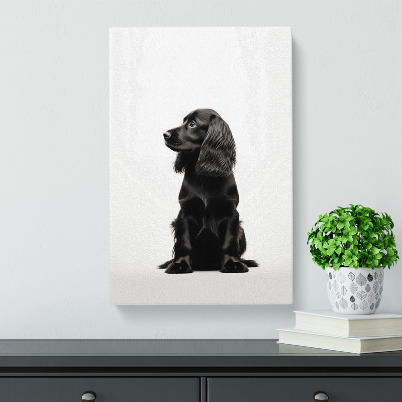 Cocker Spaniel Minimalism - No Frame Print, 50cm H x 35cm W x 3cm D