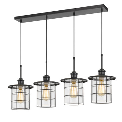Hampson 4 - Light Dark Bronze Kitchen Island Pendant