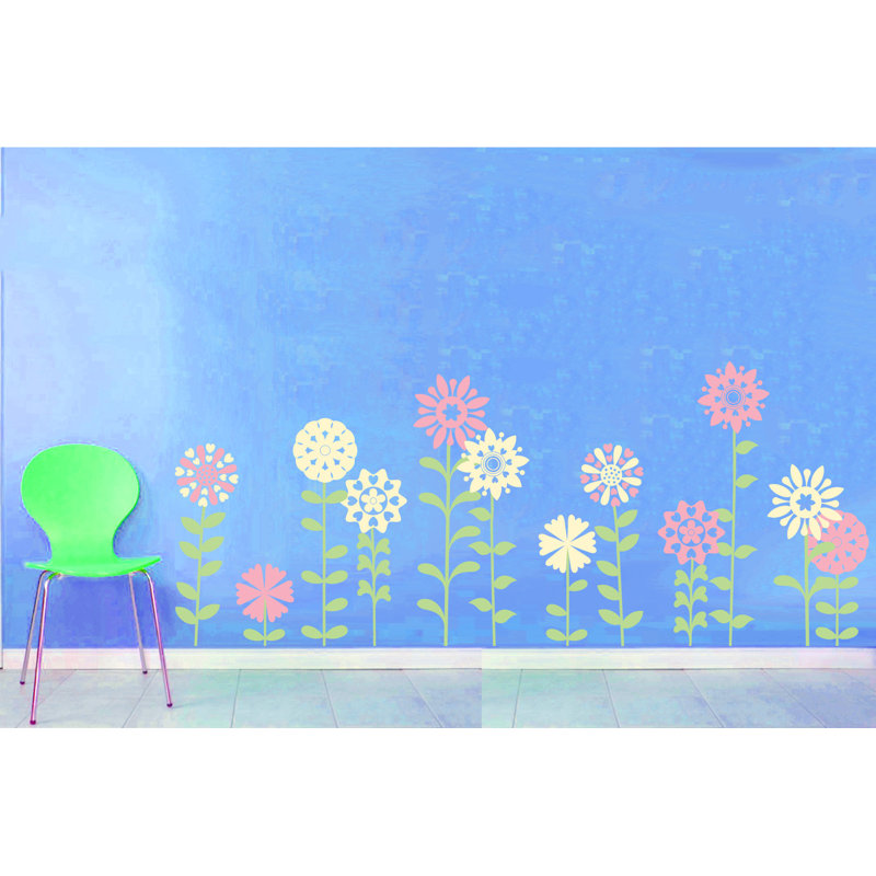 Plants & Flowers Non-Wall Damaging Wall Decal, Scheme C