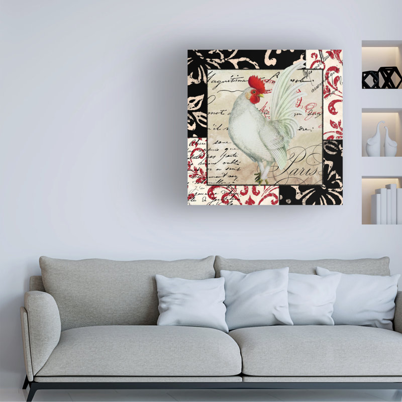 Art sur toile cochon bleu Bolo, H 14 po x l 14 po