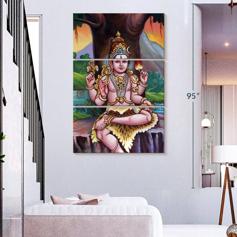 Adella, temple Vivaapathira Kaliamman, Shiva, H 74 po x l 48 po