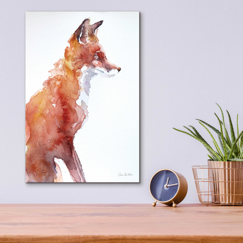 " Sly As A Fox " by Alan Majchrowicz, 16" W x 12" H