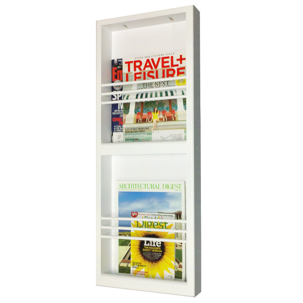 Timber Tree Cabinets Meridian Double on the Wall Magazine Rack | Wayfair