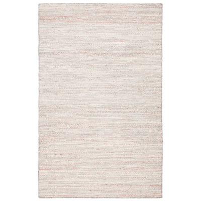 Haldor Natural Fibre Hand Woven Jute/Wool/Cotton Rug in Red/Grey