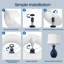 Ensemble de 2 lampes de table en céramique 19 po pour table de chevet, chambre à coucher, salon et interrupteur à bascule 19 po-419821391