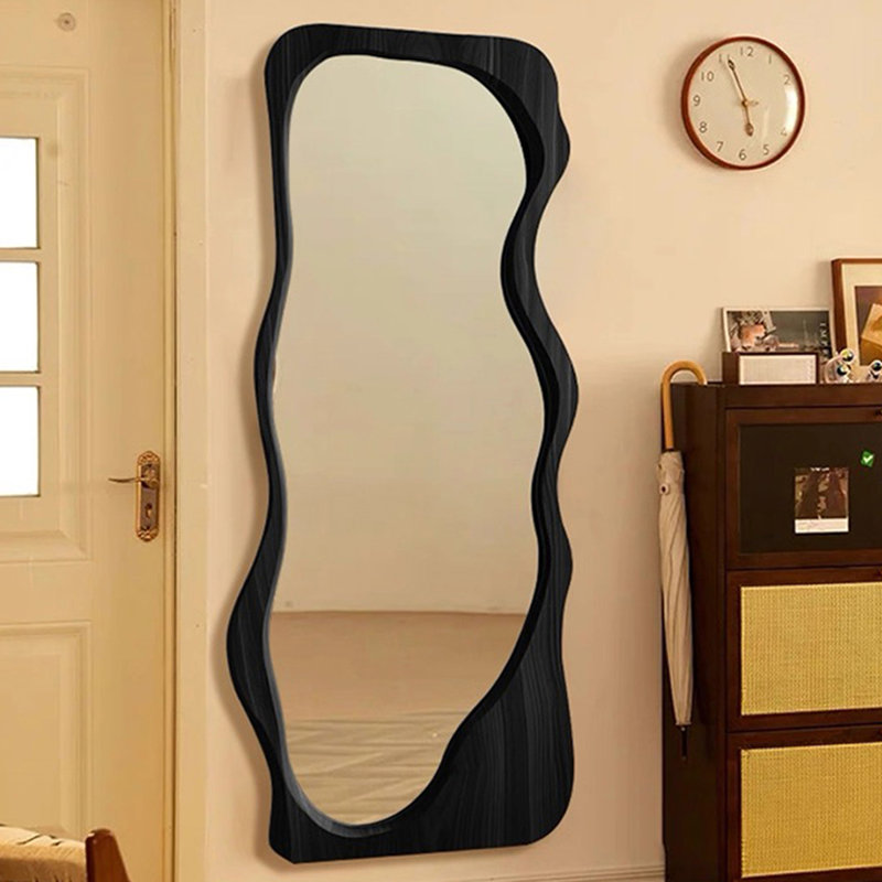 Miroir pleine grandeur à fixation murale, Noir, 70,87 po x 31,5 po