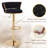 Aryelle Velvet Upholstered Bar Stools with Woven Backrest, Height Adjustable Counter Stools with Low Back, Swivel Kitchen Stools for Kitchen Island, Bar, Pub-1642273335-1652125574