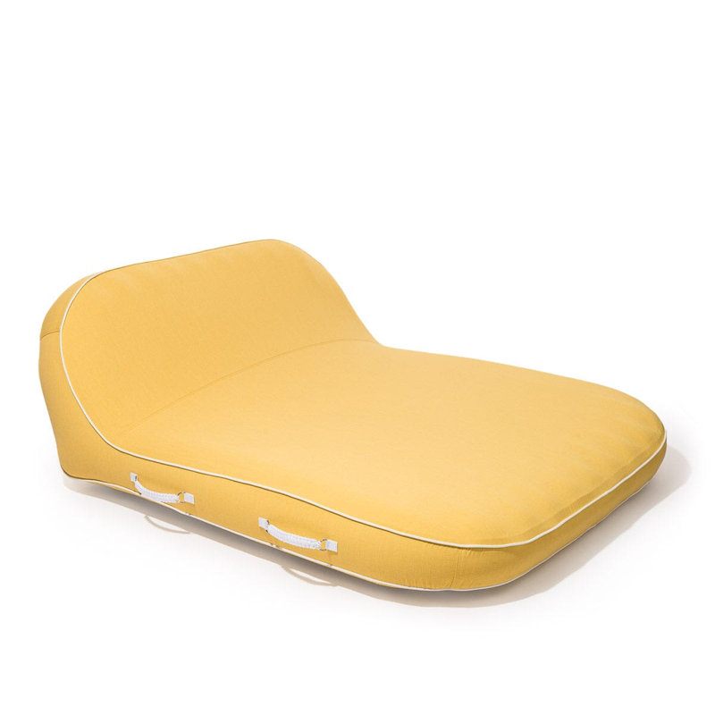 XL Pool Lounger, Yellow/White