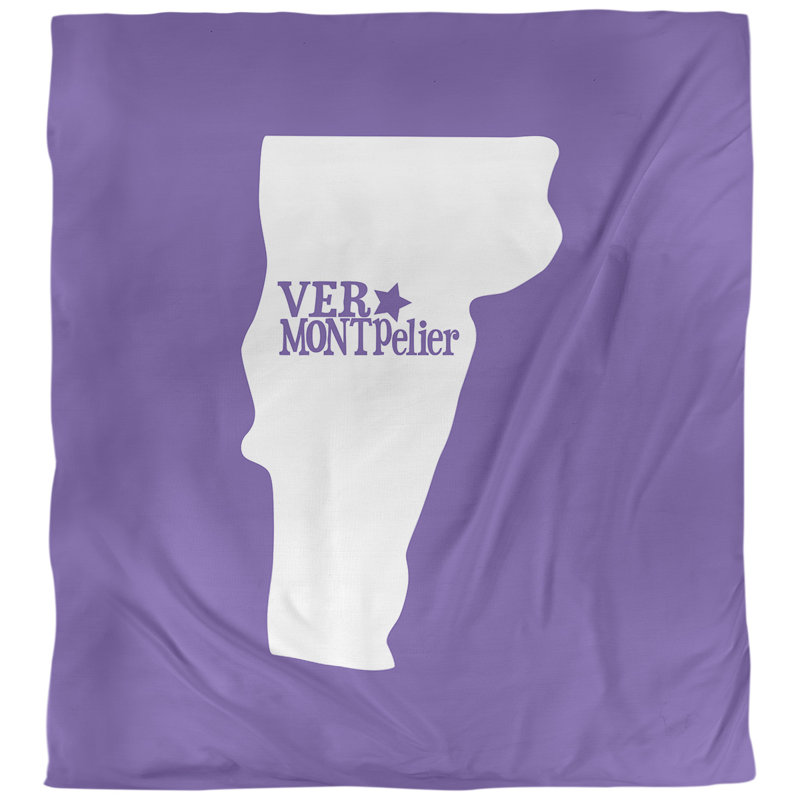 Housse de couette réversible simple montpelier vermont, Microfibre, Housse de couette pour grand lit, Mauve