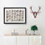 Calligraphy Script by Zheng Xie - Picture Frame Typography Print-55513773-55513774