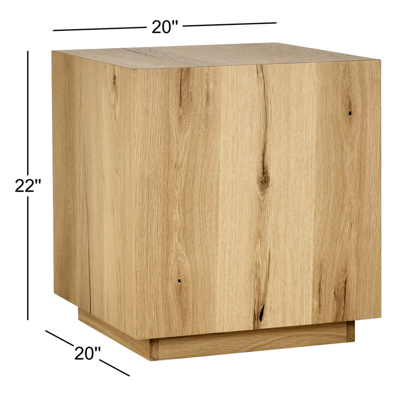 Layne 20" Square End Table, Natural