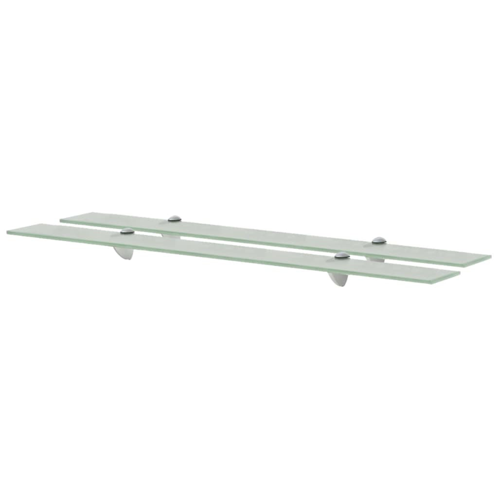 2 Piece Glass Floating Shelf