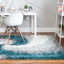 Tapis abstrait en polypropylène tissé à la machine Dalpe - turquoise / gris / blanc-25085444