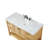 Bonsai 48'' Single Bathroom Vanity with Carrara Marble Top-73360032