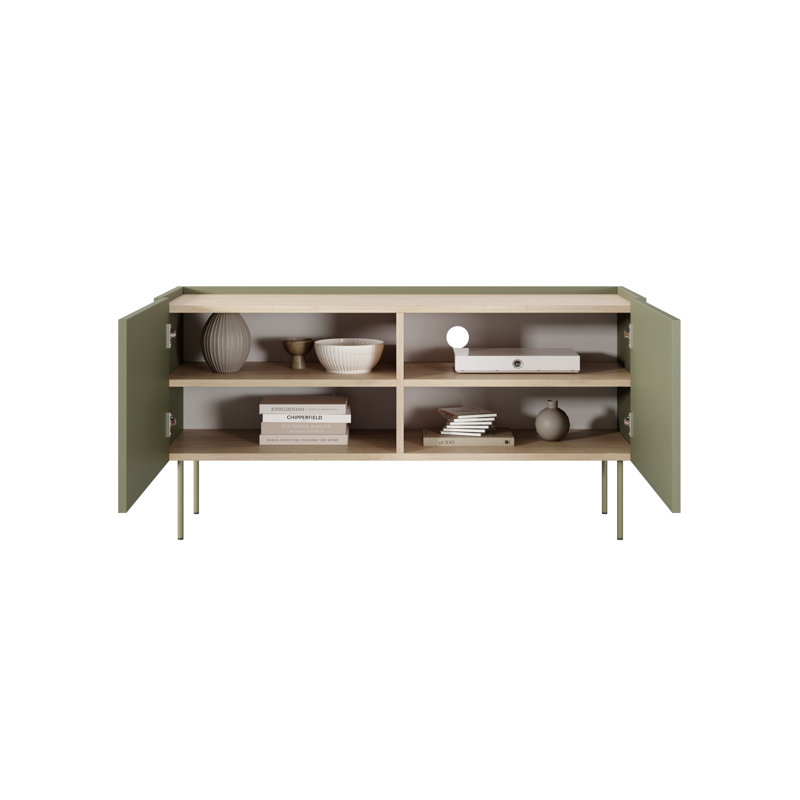 Careron TV Stand for TVs up to 55", Olive