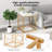 Stoilana Glass Top Coffee Table