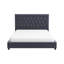 Lit plateforme en velours moderne Mid Century-463335262