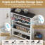 Range-chaussures Farmhouse, range-chaussures autoportant avec 2 tiroirs rabattables-1196982965