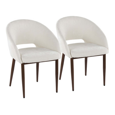 Chaise en métal et tissu léger à hauteur fixe