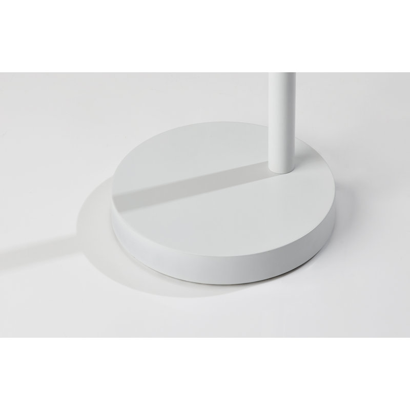 Lampe sur pied arquée 82 po Bimini, Blanc / Laiton, Blanc