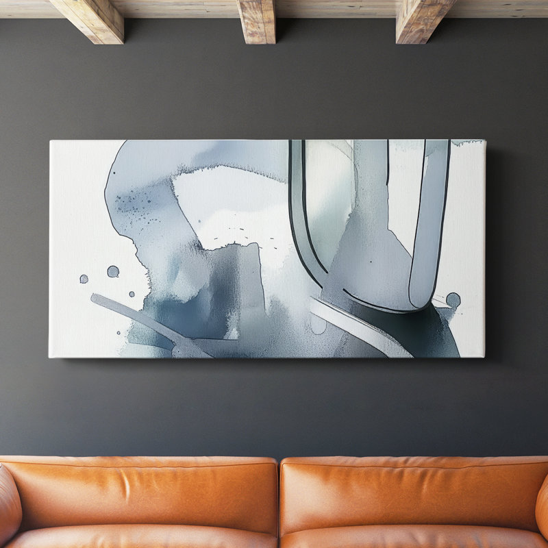 Abstract Series 8 #LV-Gallery Wrapped Canvas, 16" H x 32" W