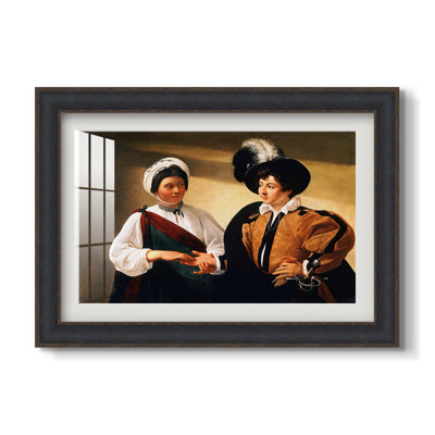 La Diseuse de bonne aventure (version du Louvre), vers 1595 - Caravage - Estampe encadrée sur mesure