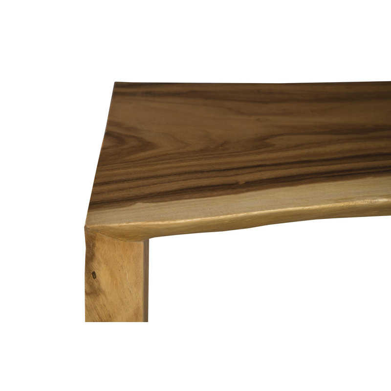 Waterfall Natural Solid Wood 84" Rustic Counter Table