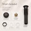 Stainless Steel Bathroom Sink Pop-Up Drain With Overflow-138218440