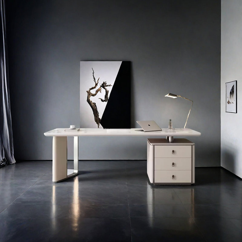 Degroot, Gris / Blanc, H 29,53 po x l 62,99 po x P 27,56 po